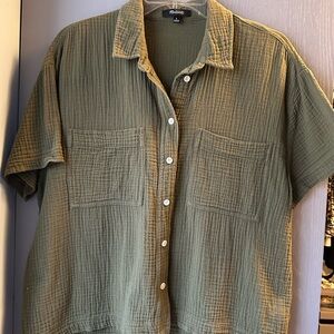 Madewell Small Green Short Sleeve Tee